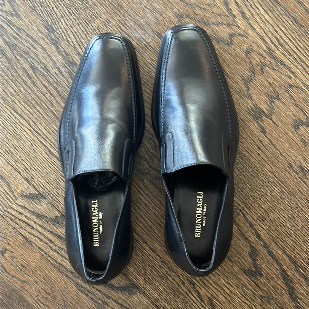 Bruno Magli Men's Black Leather Loafers